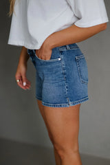 Marcus Shorts-Medium Denim