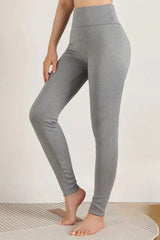 High-Waisted Fleece Lined Pebbled Thermal Leggings