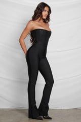 Haze High Waist Trendy Bandage Pants - Black