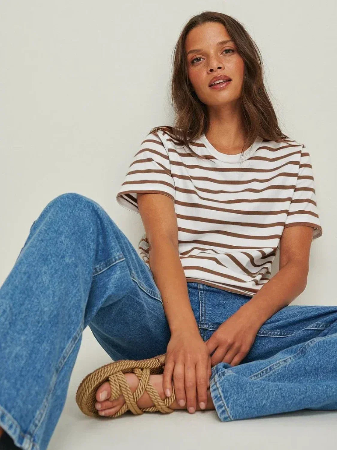 Summer Striped Knitted T-Shirt