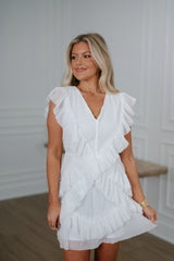 Callum Mini Dress-White