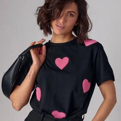 Lover Print White & Black T-Shirt