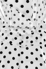 Sexy Polka Dot Halter Backless Tie Mini Dress