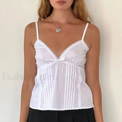 Bow V-Neck Adjustable Crop Top