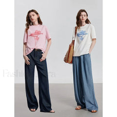 Spring New Casual Loose Cotton T-Shirt