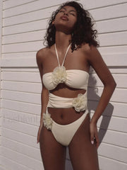 High Waist Floral Vintage One Piece
