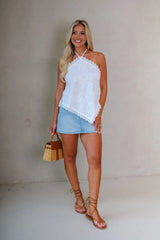 Montana Mini Skirt-Light Wash