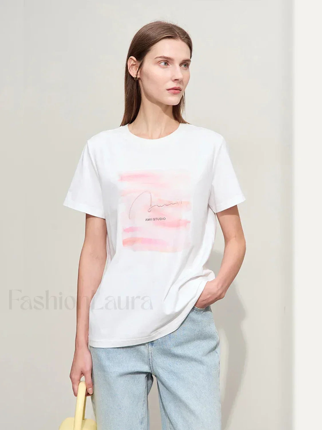 Art Letter Embroidery T-Shirt