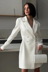 Waist Cinched Sweet Suit Style Strappy Work Dress