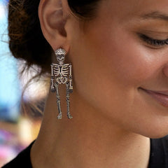 Bone-A-Fide Hottie Earrings - Black/Iridescent