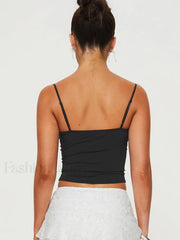 Adjustable Strap Tiny Bow Decor Cami Top