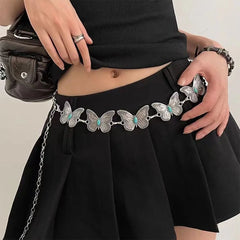 Turquoise Butterfly Metal Waist Chain