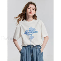 Spring New Casual Loose Cotton T-Shirt