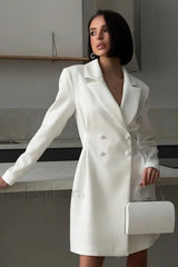 Waist Cinched Sweet Suit Style Strappy Work Dress