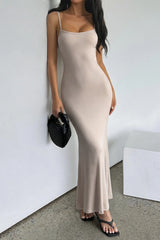 Light Pink Cami Bodycon Mermaid Maxi Dress