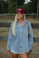 Washed Denim Shacket