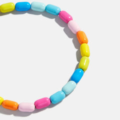 Brighten Up Enamel Beaded Bracelet - Jelly Beans