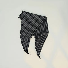 Cotton Striped Triangle Retro Head Shawl Scarf