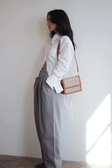Cutout Back Vintage Blouse
