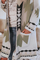 Printed Long Sleeve Wool Sweater