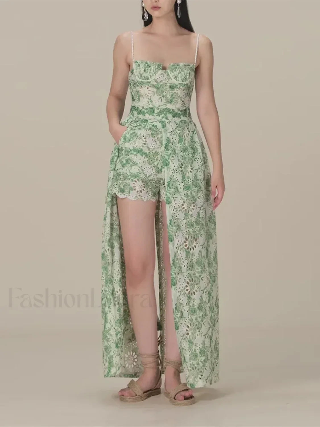 Hit Color Strapless Shorts Two Piece Set