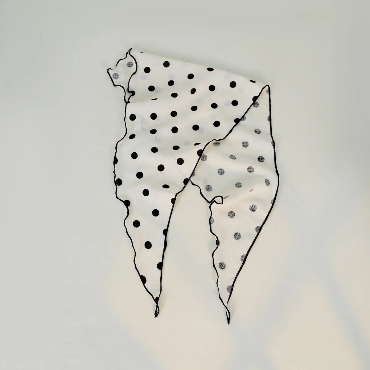 Cotton Polka Dot Triangle Retro Head Shawl Scarf