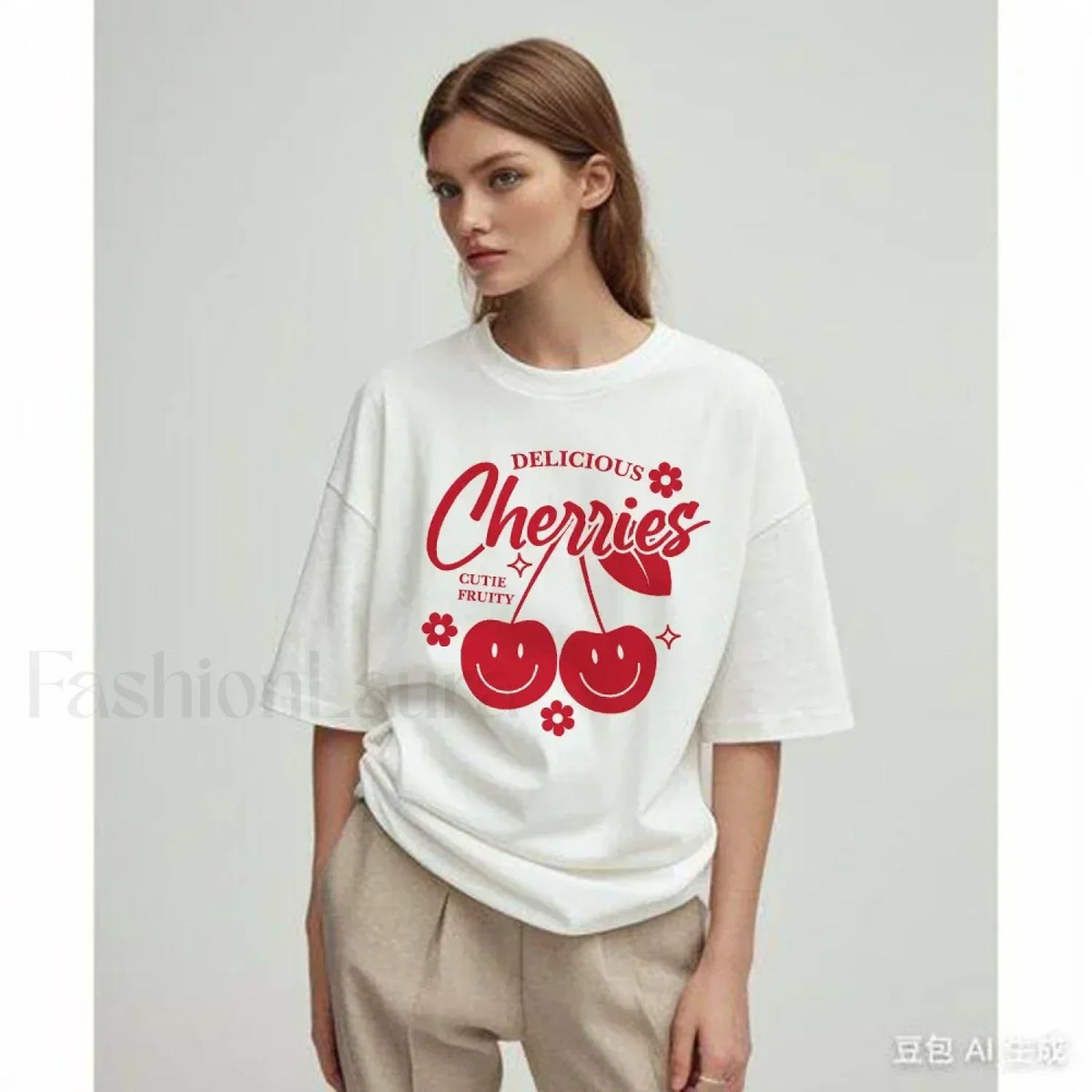 Cherry Delicious Raccoon Meme Graphic T-Shirt
