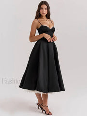 Lace-Draped Off-Shoulder Midi Dress