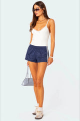 Elastic Waist Loose Fit Casual Athletic Shorts