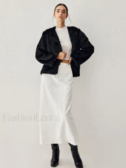 Leisure Faux Graceful Fur Jacket