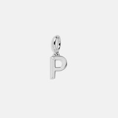 Classic Silver Initial Cluster Charm - P