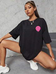 It's Ok To Not Be Ok Letter Print Oversized T-Shirt