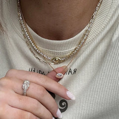 Clove Semi-Precious Birthstone Necklace - Crystal