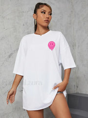 It's Ok To Not Be Ok Letter Print Oversized T-Shirt