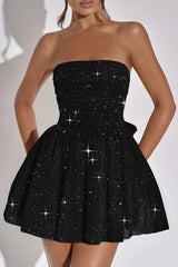 Elegant Strapless Bodycon Mini Party Dress