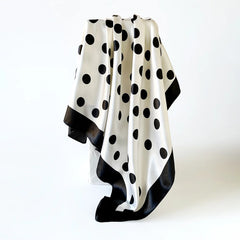 Minimal Polka Dot Square Head Neck Scarf