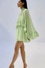 Sheer Mesh Cover Up Top Cami Maxi Dress Set