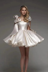 Stylish Tulle Spaghetti Strap Short Mini Dress