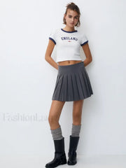 Y2k Gothic Harajuku Baby Tee 90s Letter Print T-Shirt