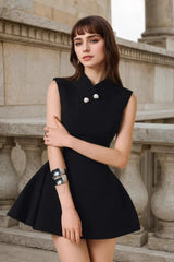 Sleeveless Slim Mini Work Dress