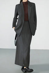 Classic Peak Lapel Blazer