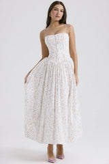 Romantic Tiered  A-Line Floral Dress