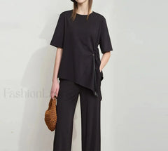 Loose Round Neck Summer T-Shirt