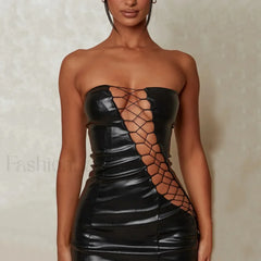 Slimming Strap Waist Mini Dress